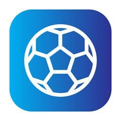 Obraz premium Soccer ball icon symbolizing the globally played field sport.
