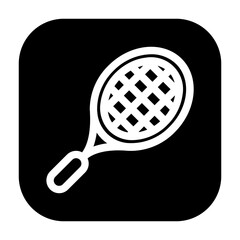 Tennis racket icon for tennis gameplay representation.