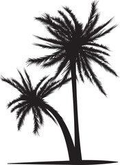 Fototapeta premium palm tree silhouette