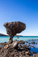 El Hongo Rock at Balandra Beach, La Paz, Mexico Most Iconic Natural Formation