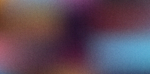 Dark blue orange red grainy texture background abstract vibrant color wave shape black backdrop noisy wide banner header design. vector illustration