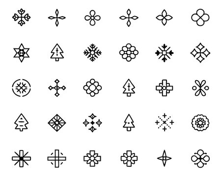 Intricate neo tribal patterns with bold gothic influences and modern design elements featuring striking black yellow cyan and magenta color accents for versatile applications