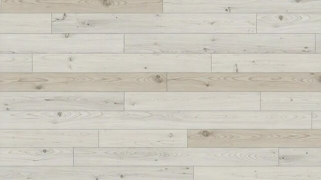 Seamless Distressed White Wooden Paneling with Horizontal Grain Texture for Interior Design Element