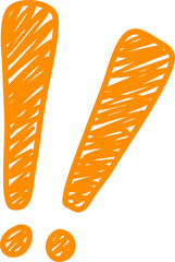 Scribble Doodle Surprise Expression Mark