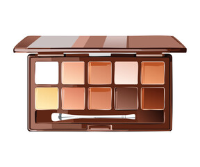 Neutral Brown Eyeshadow Palette with Applicator Brush
