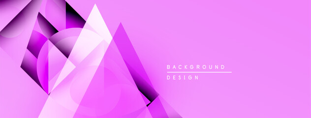 Abstract pink geometric shapes overlap, creating dynamic visual texture. Modern design elements suggest innovation, style.