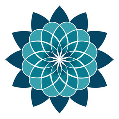 Overlapping Petal Mandala with Dense Ornamental Texture