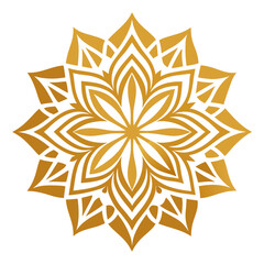 Ornamental Gold Mandala for Upscale Branding or Invitations