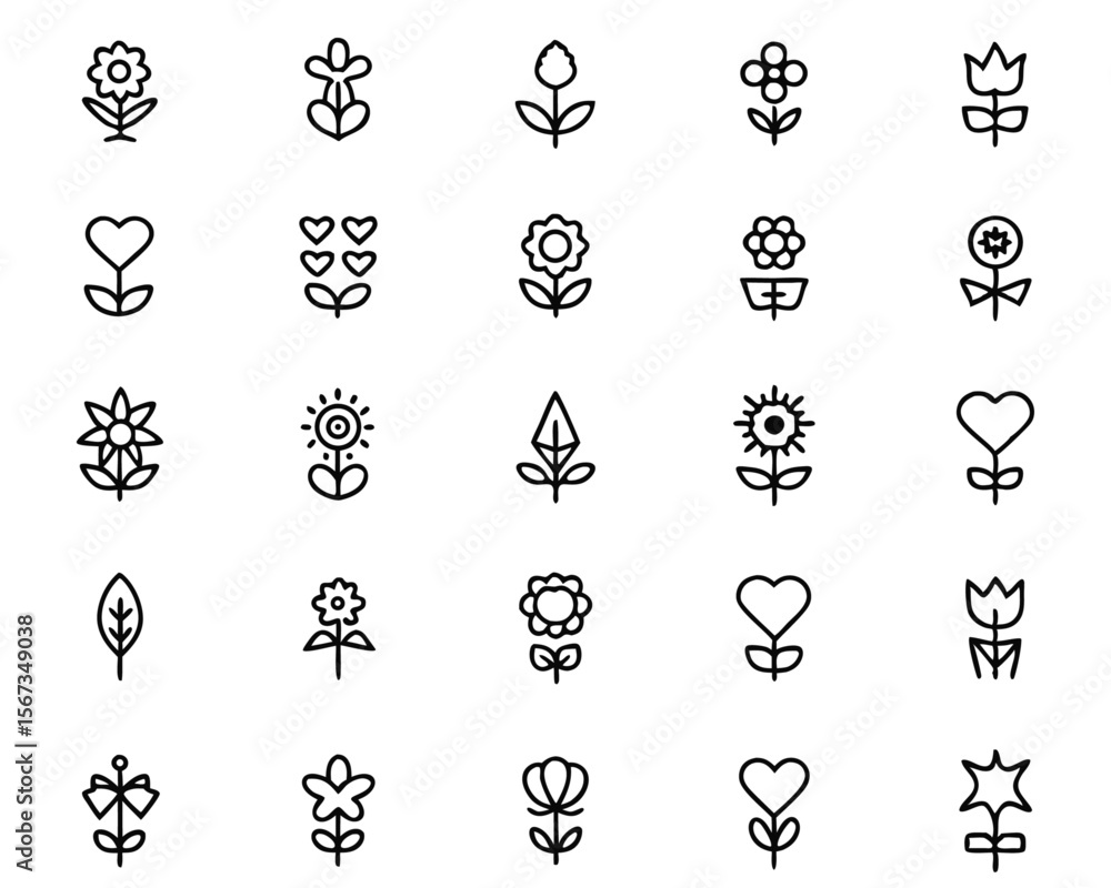 Poster charming botanical emblem featuring a leafy sprout intertwined with a loving heart presented in thre