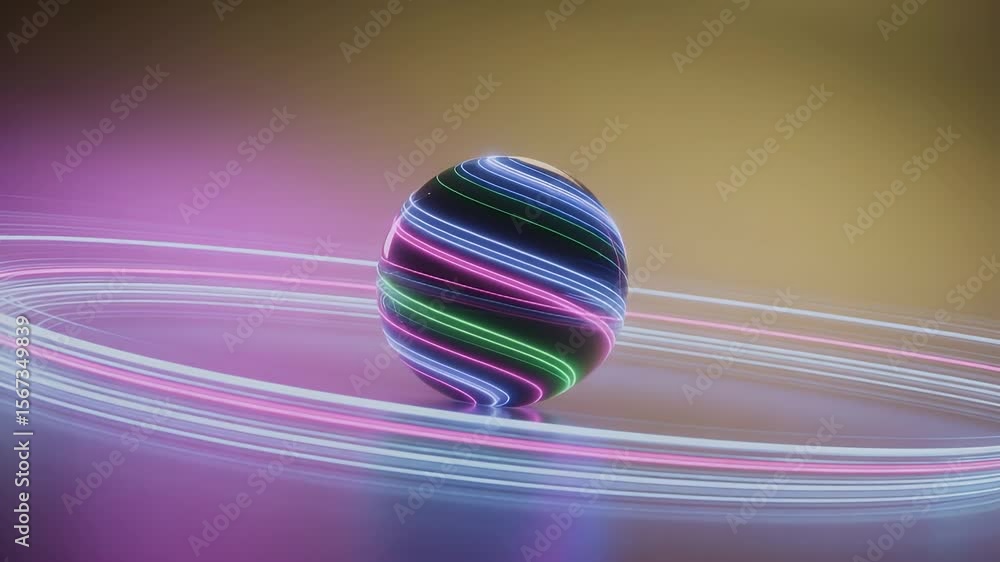 Poster glowing orb and swirling lights: a mesmerizing display of light and form, a vibrant sphere pulsates 