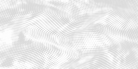 Halftone gradient. Dotted gradient, smooth dots spraying and halftones dot background seamless horizontal geometric pattern vector template set.