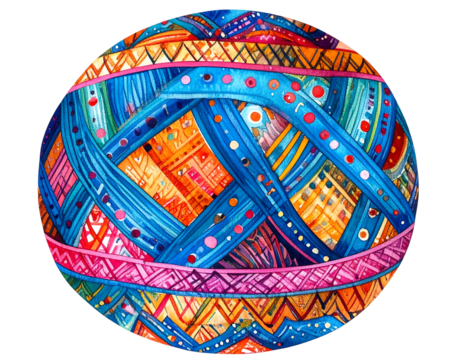 Abstract Watercolor Orb Illustration
