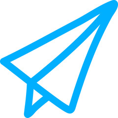 Handdrawn Simple Paper Plane