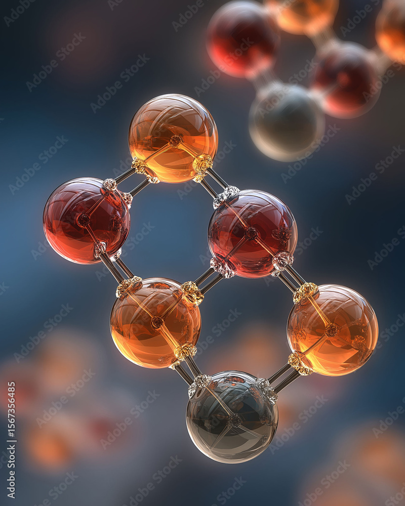 Poster resistant starch. molecular diagram of rs2 and rs3 resistance structures.