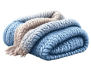 Cozy Knit Blanket Illustration