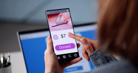 Female Financial Advisor Uses Smartphone App