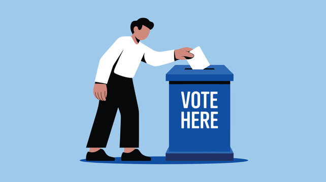 Vote here election ballot box voting democracy political process civic duty government right choice 2024 usa 2024