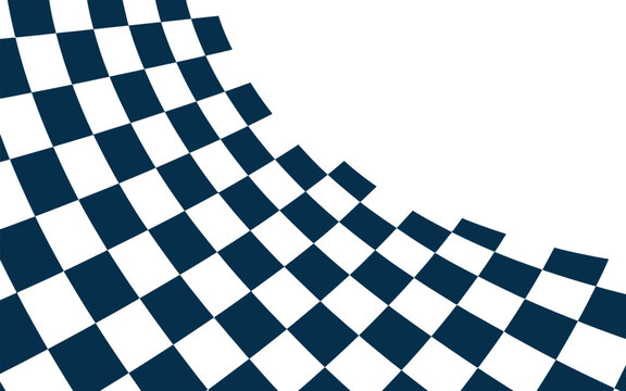 Checkered pattern background vector illustration in blue and white abstract geometric design art style 