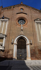 Fototapeta premium Santa Eufemia church facade in Verona, Italy