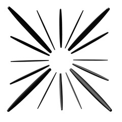 sun star illustration 3D
