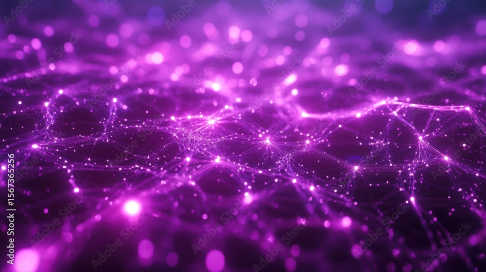 Poster abstract purple digital network technology background abstract digital network technology background
