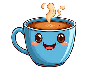 Cute Cartoon Coffee Cup Illustration