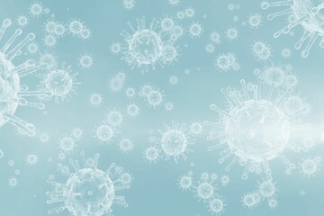 Three dimension image of micro organism illustration