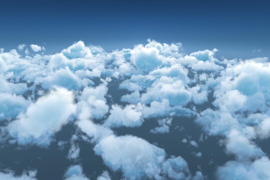 Fototapeta Idyllic view of clouds against sky