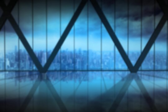 Fototapeta Metal grate at building against cloudy sky