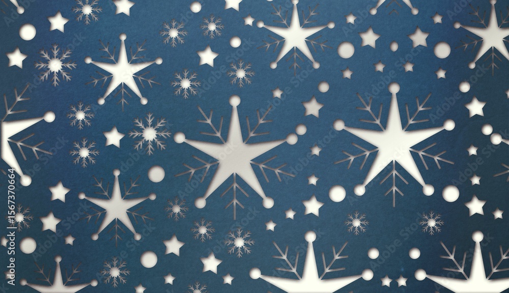 Poster snowflake wallpaper pattern
