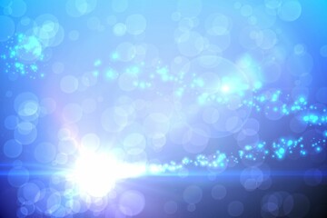 Bright light energy design in blue
