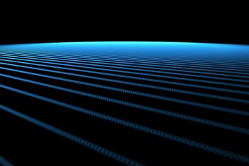 Black background with blue grid