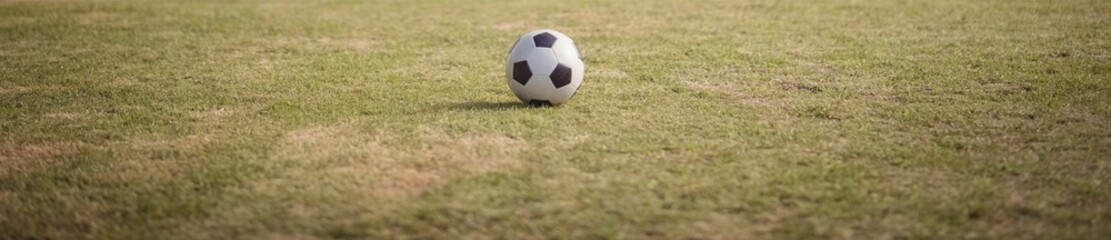 Football in a sports field