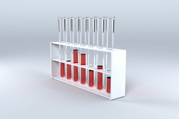 Test tube with chemical solution