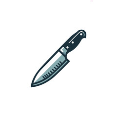 Kitchen knife logo template