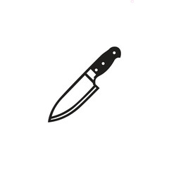Kitchen knife logo template
