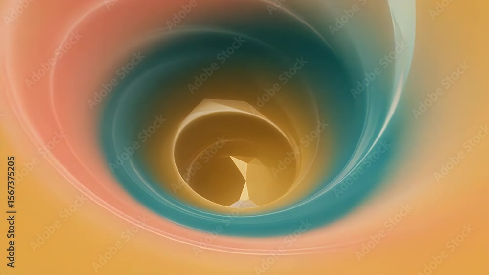 Poster vortex of serenity: a mesmerizing vortex of swirling colors that create a sense of calm and peace, t