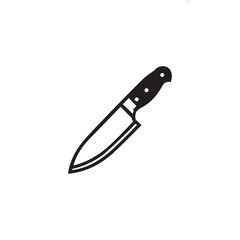 Kitchen knife logo template