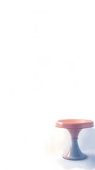 Elegant two-tone stool standing in minimalist and clean backdrop