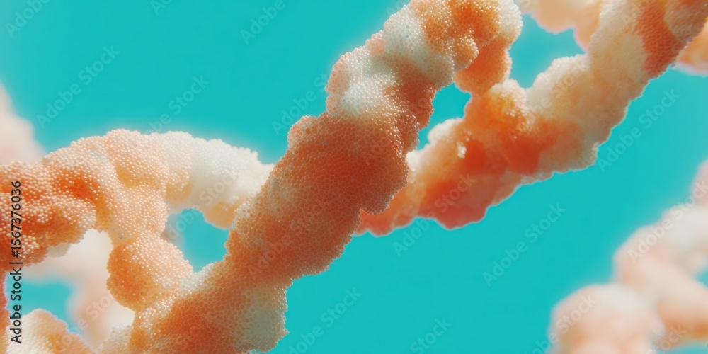 Aufkleber Premium Clinical Genomics DNA Double Helix with Molecular Structures Modern Healthcare Biotechnology Research for Professional Marketing and Editorial Use
