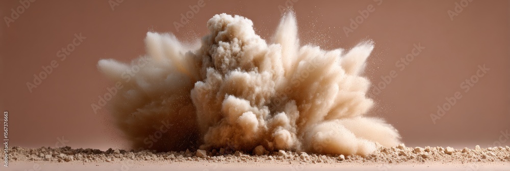 Poster High-Quality Soil Explosion Simulation with Dynamic Debris Launch for Modern Construction Safety Campaigns and Worksite Emergency Training Content