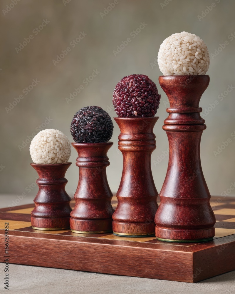 Aufkleber premium educational concept of compound interest with exponential growth visualization using wooden 