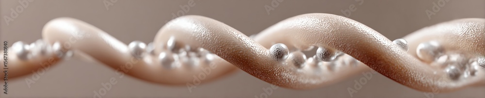 Aufkleber premium futuristic biohacking dna strand with molecular data streams authentic innovation concept fo
