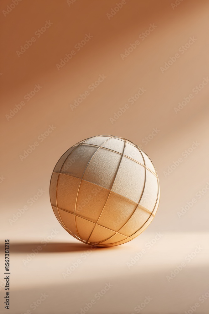 Poster Professional Minimalist Globe Outline with Latitude and Longitude Lines for Modern Corporate Branding and Global Business Marketing Content
