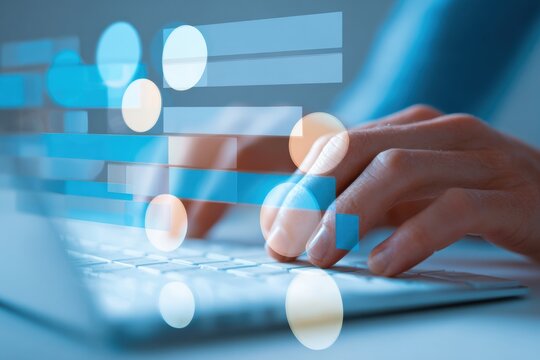 Agile project manager adjusting flexible schedule on digital dashboard with multitasking focus for productivity and responsive business workflows