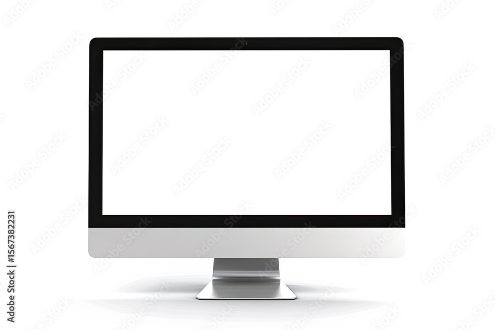 Poster high quality image of front of the computer screen on white background