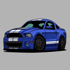 Caricature Car Vector Illustration.
Separated layers, easy to edit in your vector supported software.