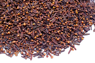 A spice of dried cloves, herbal medicine plant