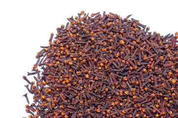 A spice of dried cloves, herbal medicine plant