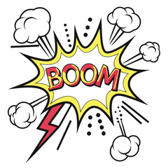 Boom comic graphic design